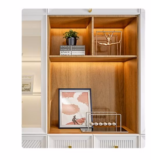 Bookshelf Combination Shelf Open Customized Dining Room Large Wine Cabinet