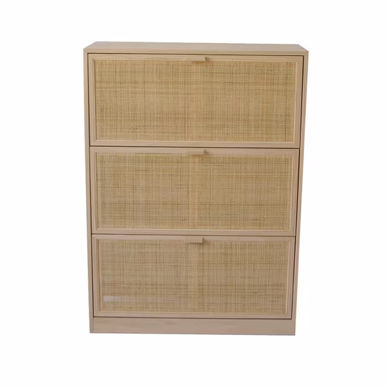 Heißer Verkauf Rattan Sideboard Massivholz Haushalt Wohnzimmer Küche Multifunktionale Schrank Tee Schlafzimmer Schrank